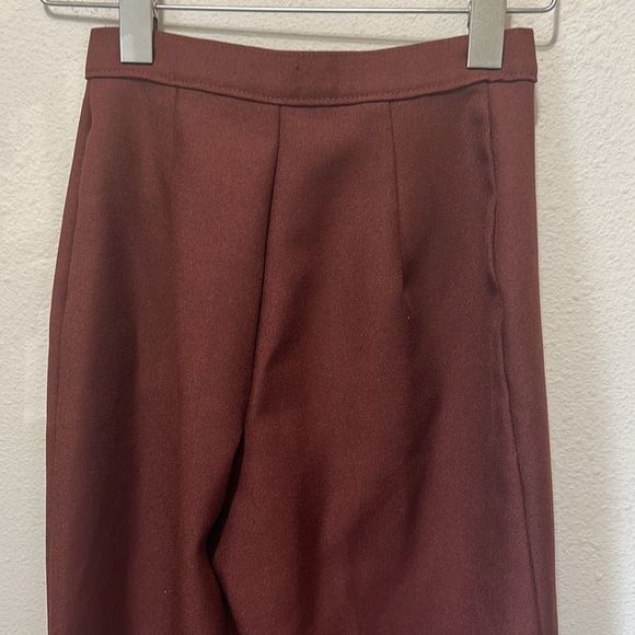 JC Penny Pleated Rust Trousers - Picture 5 of 7